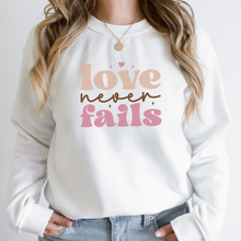 Load image into Gallery viewer, Retro Love Never Fails Women&#39;s Sweatshirt