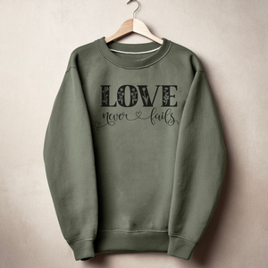 Love Never Fails Women's Sweatshirt