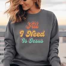 Load image into Gallery viewer, All I Need Is Jesus Women&#39;s Sweatshirt