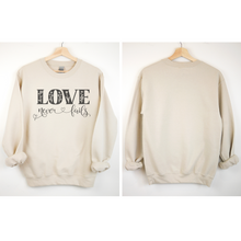 Load image into Gallery viewer, Love Never Fails Women&#39;s Sweatshirt